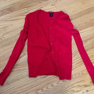 Red Ann Taylor cardigan